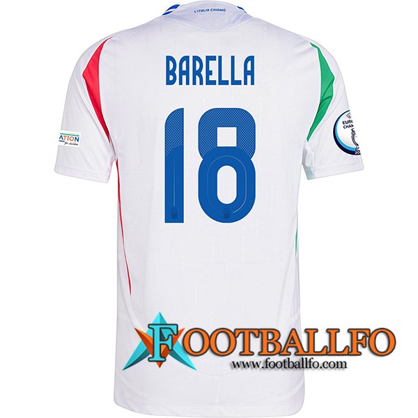 Camisetas De Futbol Italia (BARELLA #18) UEFA Euro 2024 Segunda