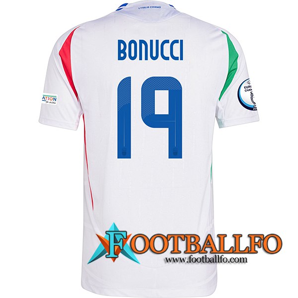 Camisetas De Futbol Italia (BONUCCI #19) UEFA Euro 2024 Segunda