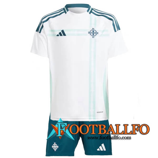 Camisetas De Futbol Irlanda del norte Ninos Segunda 2024/2025