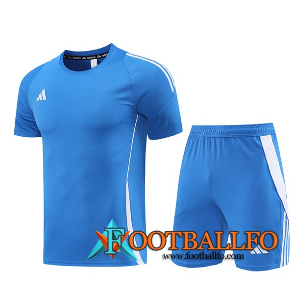Camiseta Entrenamiento + Cortos Adidas Azul 2024/2025