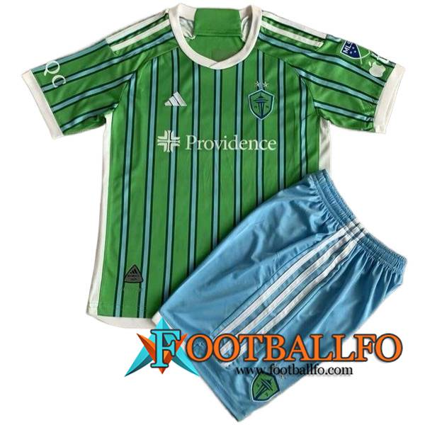 Camisetas De Futbol FC Seattle Sounders Ninos Primera 2024/2025