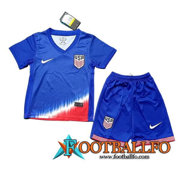Camisetas De Futbol Estados Unidos Ninos Segunda 2024/2025