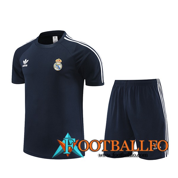 Camiseta Entrenamiento + Cortos Real Madrid Negro 2024/2025