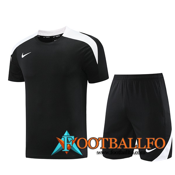 Camiseta Entrenamiento + Cortos Nike Negro/Blanco 2024/2025