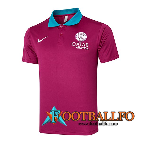 Camiseta Polo PSG Violeta/Negro 2024/2025