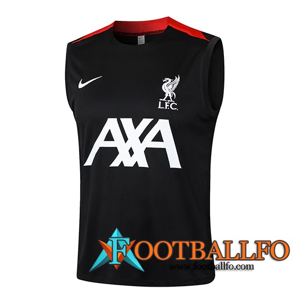 Chalecos De Futbol FC Liverpool Negro/Rojo 2024/2025