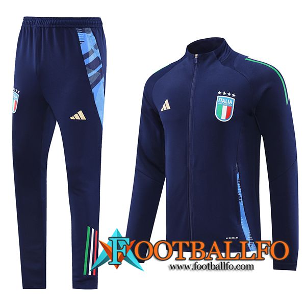 Chandal Equipos De Futbol - Chaqueta Italia Azul Oscuro 2024/2025