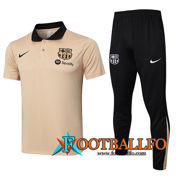 Camiseta Polo FC Barcelona Amarillo/Negro 2024/2025