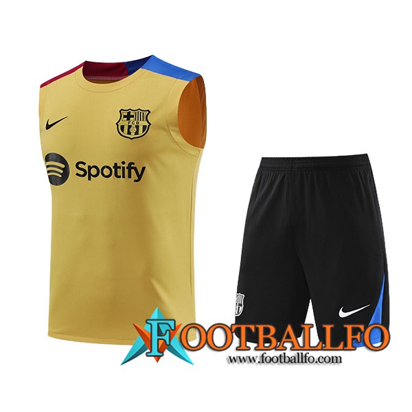 Camiseta Entrenamiento sin mangas FC Barcelona Amarillo/Azul/Rojo 2024/2025