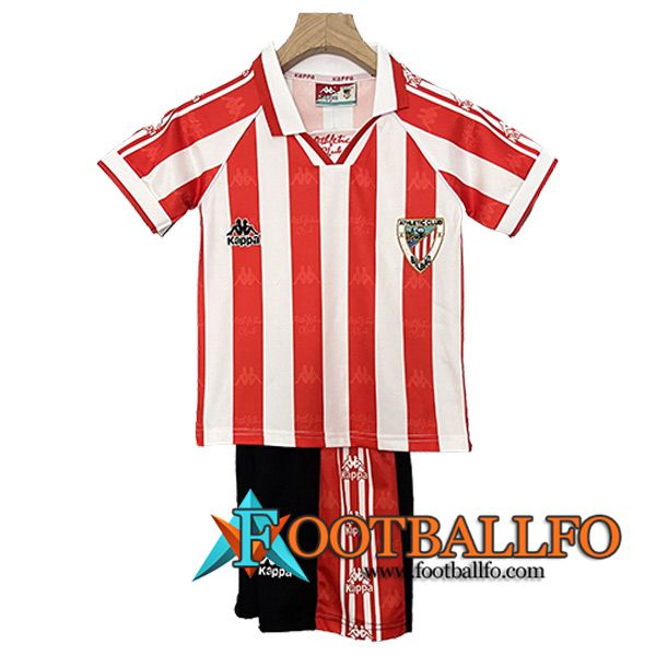 Camisetas De Futbol Athletic Bilbao Retro Ninos Primera 1995/1997