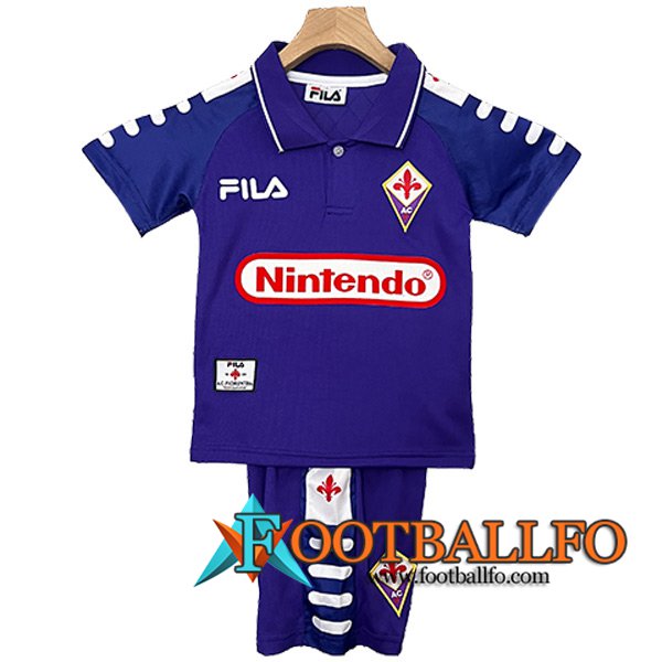 Camisetas De Futbol ACF Fiorentina Retro Ninos Primera 1998/1999