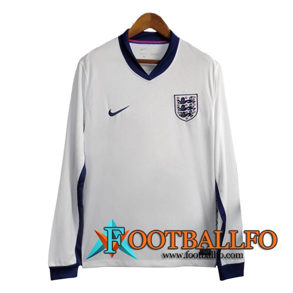 Camisetas De Futbol Inglaterra Primera Manga Largas UEFA Euro 2024