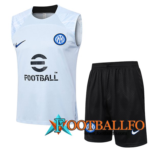 Camiseta Entrenamiento sin mangas Inter Milan Azul Claro 2024/2025