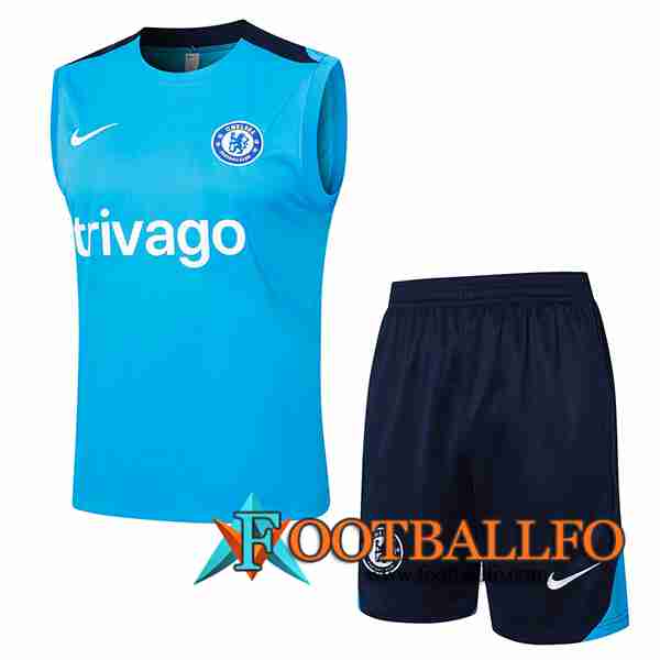 Camiseta Entrenamiento sin mangas FC Chelsea Azul 2024/2025