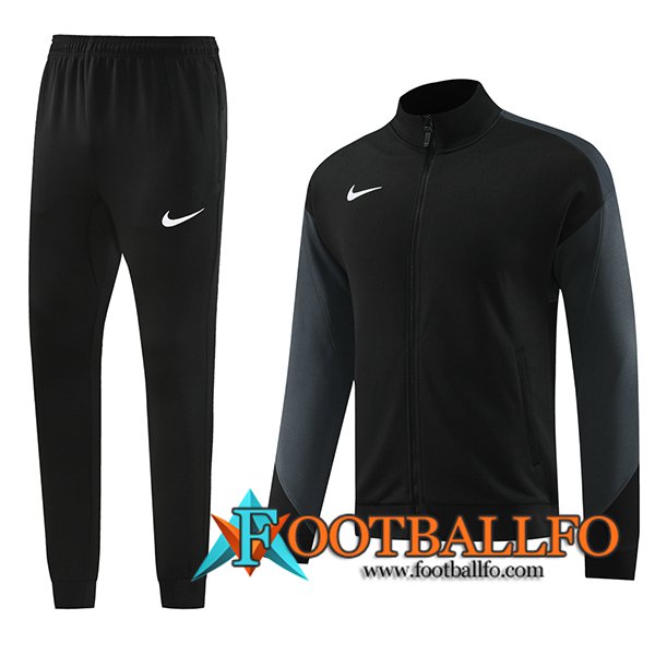 Chandal Equipos De Futbol Chaquetas Nike Negro/Gris 2024/2025