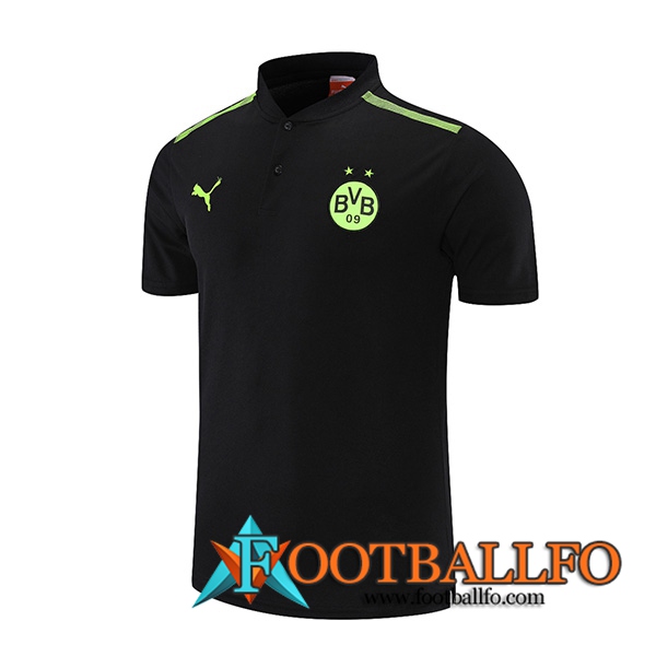 Camiseta Polo Dortmund BVB Negro/Verde 2021/2022