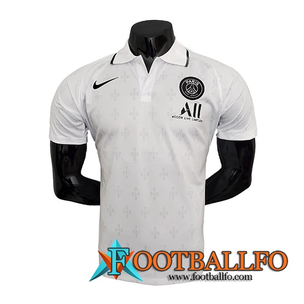 Camiseta Polo Jordan PSG Blancaa 2021/2022 -01