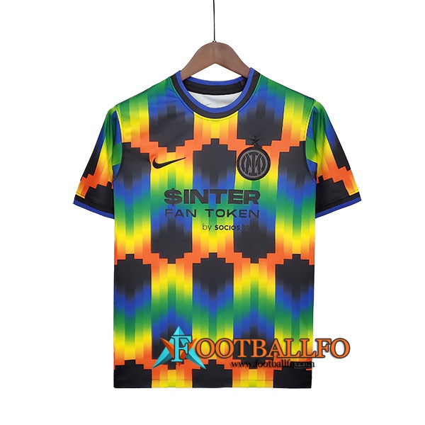 Camiseta Entrenamiento Inter Milan Negro/Azul/Amarillo 2022/2023